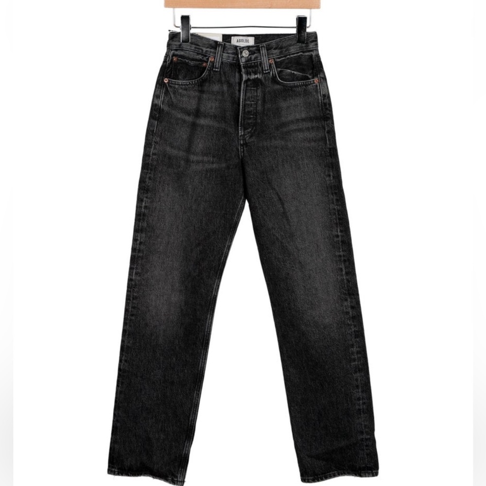 Agolde Women's Charcoal High Rise Jeans